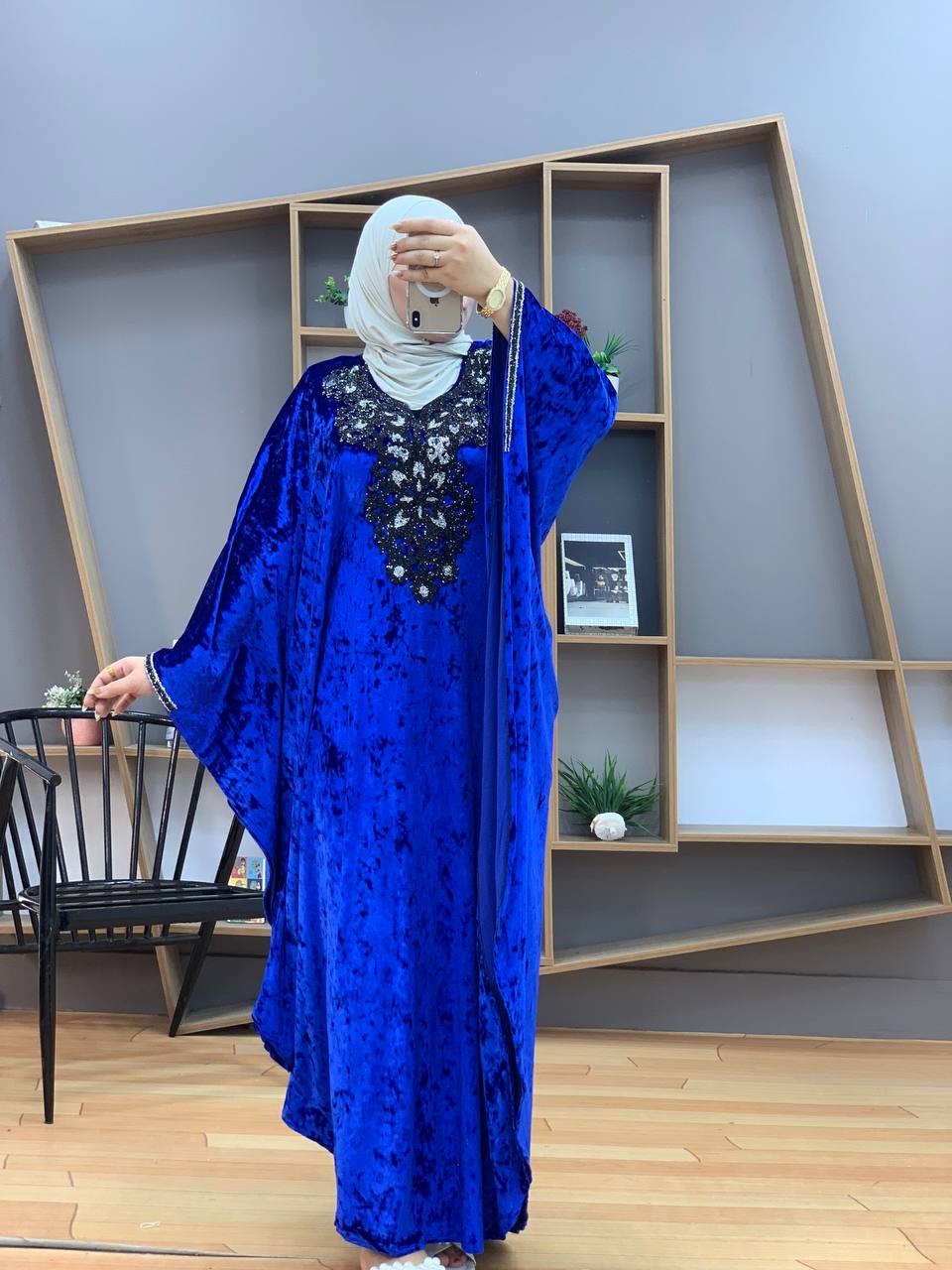 ملحفة خليجي قطيفة جنجاه