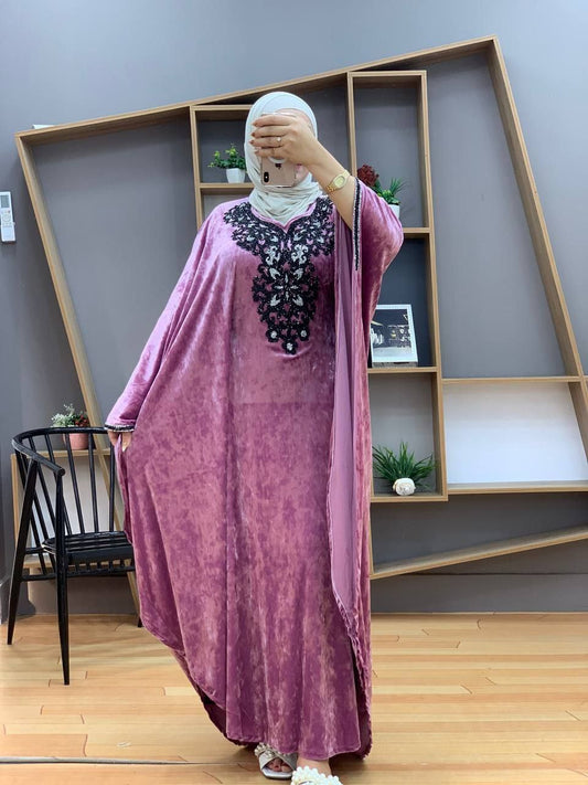 ملحفة خليجي قطيفة جنجاه